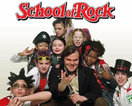 School Of Rock Poster Paint By Number