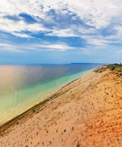 Sleeping Bear Dunes Seascape Paint By Numbers