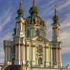 St Andrews Church In Kiev Ukraine Paint By Number