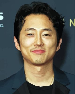 Steven Yeun Actor Paint By Numbers