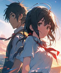 Taki And Mitsuha Paint By Number