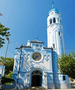 The Blue Church Paint By Numbers