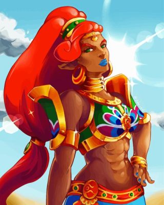 Urbosa Anime Girl Paint By Numbers