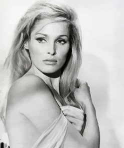 Black And White Ursula Andress Paint By Number