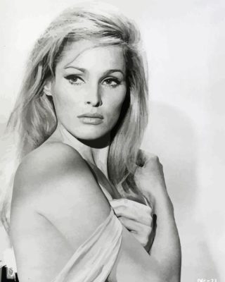 Black And White Ursula Andress Paint By Number