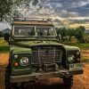 Vintage Land Rover Car Paint By Numbers
