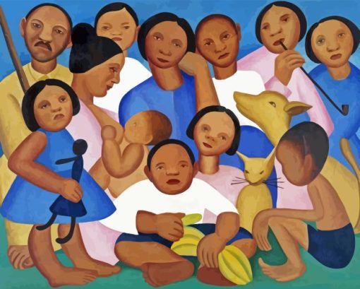 A Familia By Tarsila Do Amaral Paint By Numbers