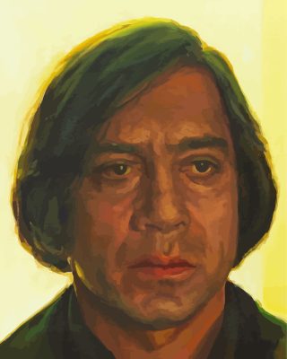 Abstract Anton Chigurh Paint By Number