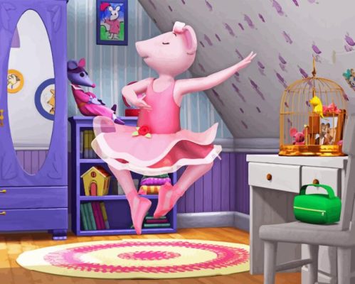 Angelina Ballerina Dancing Paint By Number