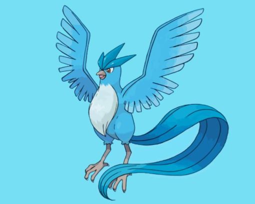 Articuno Pokemon Paint By Number