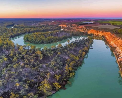 Australia Murray River Paint By Numbers