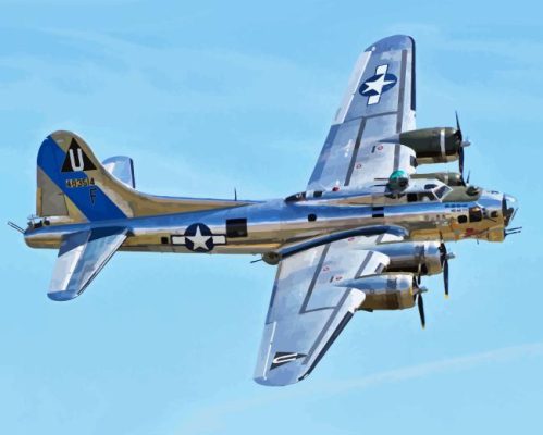 B17 Bomber Paint By Number