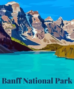 Banff Travel Poster Paint By Numbers