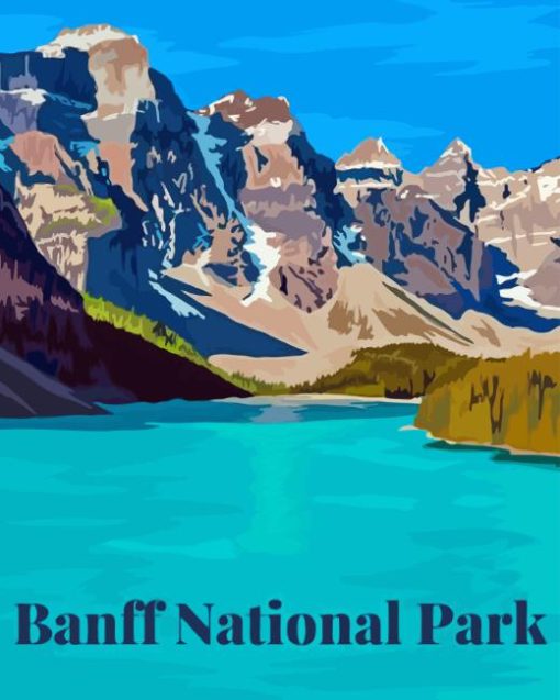 Banff Travel Poster Paint By Numbers