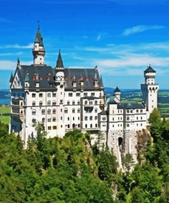 Bavarian Alps Castle Paint By Number