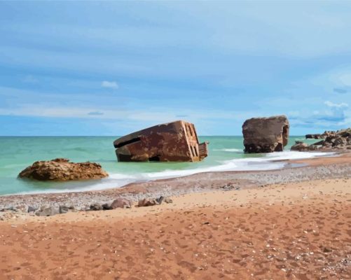 Beach Of Liepaja Paint By Number