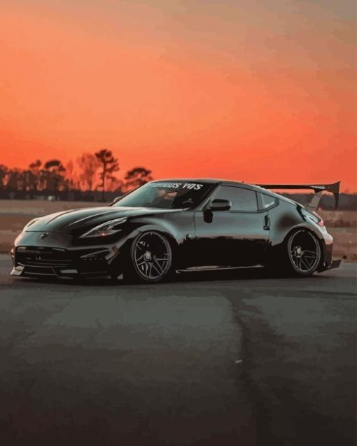 Black 370z Car Paint By Number