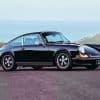 Black Old Porsche Paint By Number
