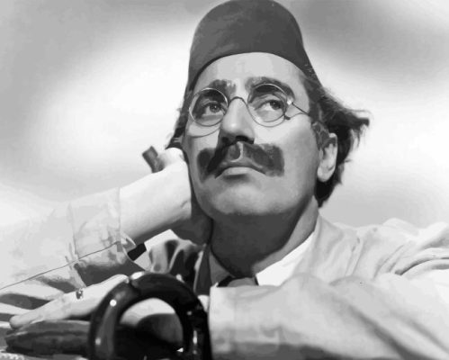 Black And White Groucho Marx Paint By Number