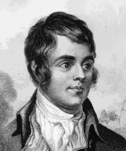 Black And White Robert Burns Paint By Number