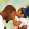 Black Father And Child Paint By Numbers