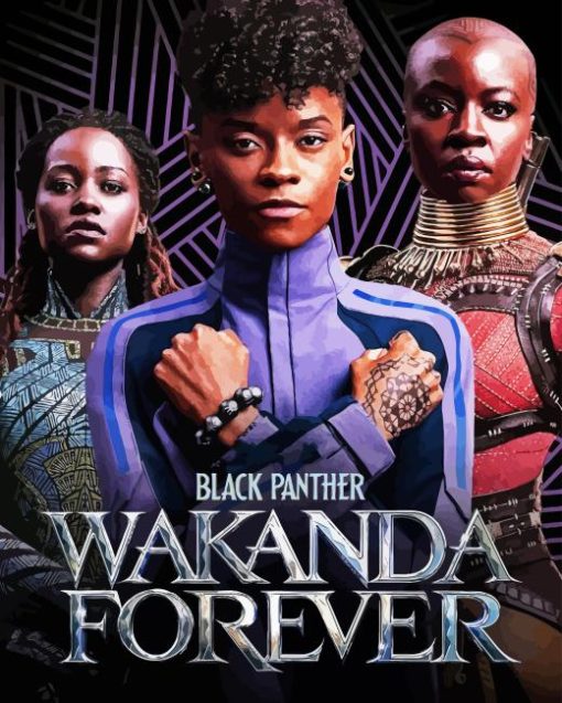 Black Panther Wakanda Poster Paint By Number