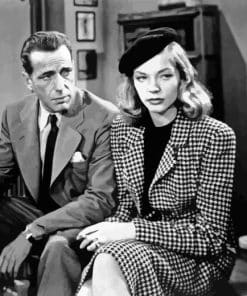 Black And White Bogart And Bacall Paint By Number