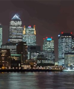 Canary Wharf Skyline Paint By Number