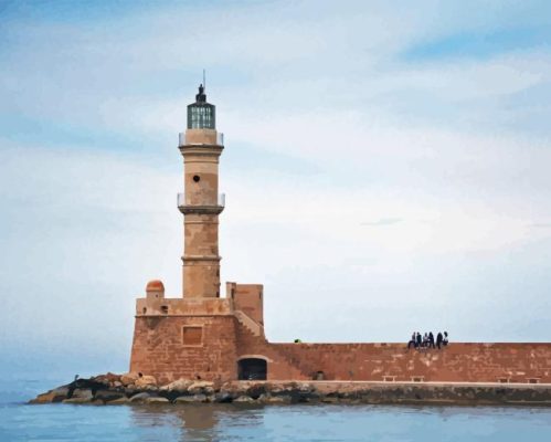 Chania Lighthouse Paint By Numbers