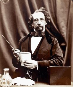 Monochrome Charles Dickens Paint By Numbers