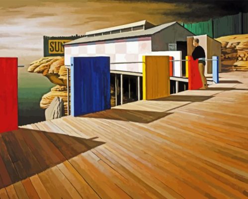 Coogee Baths Winter By Jeffrey Smart Paint By Number