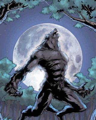 Cool Werewolf Paint By Number