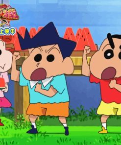 Crayon Shin Characters Paint By Number