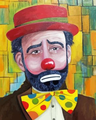 Crying Clown Paint By Number