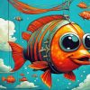 Cute Funny Fish Paint By Numbers