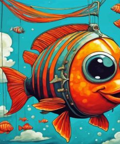 Cute Funny Fish Paint By Numbers