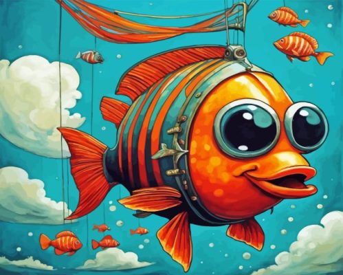 Cute Funny Fish Paint By Numbers