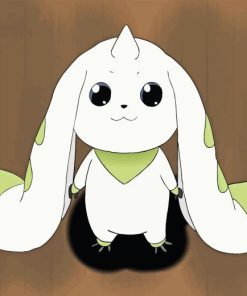 Cute Terriermon Anime Paint By Numbers