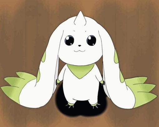 Cute Terriermon Anime Paint By Numbers