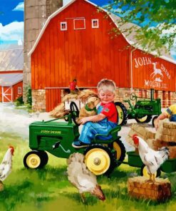 Cute Farmers By Donald Zolan Paint By Numbers