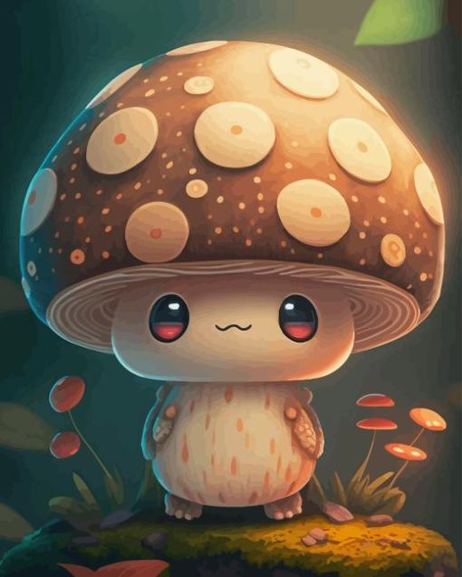 Cute Mushroom Paint By Numbers