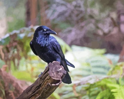 Dead Tree And Raven Paint By Numbers