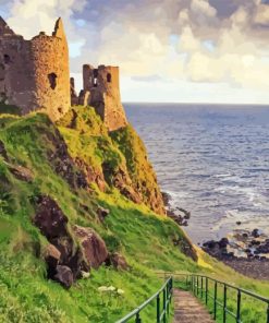 Dunluce Castle Paint By Number