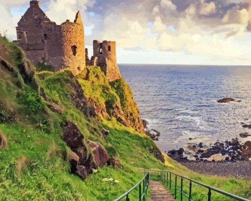 Dunluce Castle Paint By Number