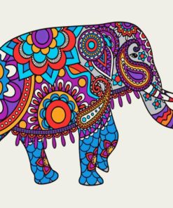 Elephant Mandala Paint By Number
