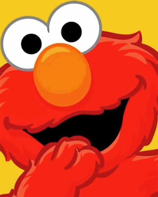 Elmo Monster Paint By Number