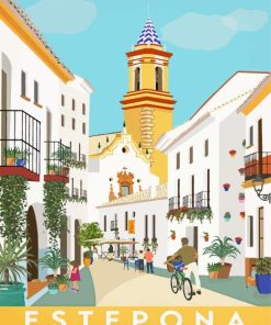 Estepona Poster Paint By Number