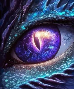 Galaxy Dragon Eye Paint By Number