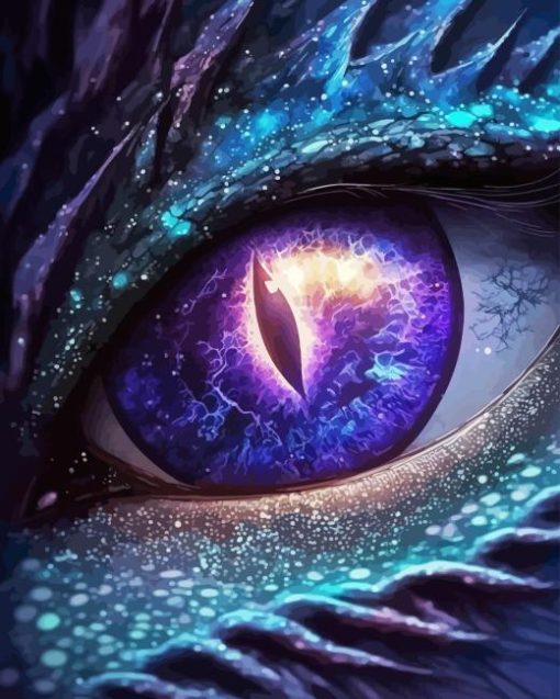 Galaxy Dragon Eye Paint By Number