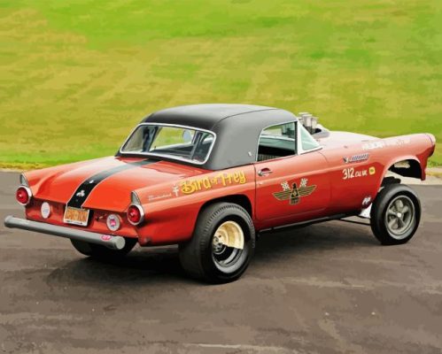 Red Gasser Car Paint By Number